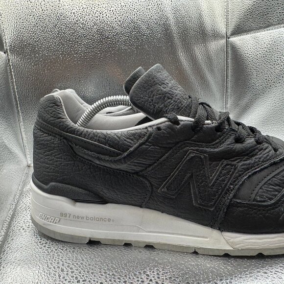 Size 10.5 New Balance 997 Leather Bison Capsule Black Mens Lace Up Shoes M997BSO main image 4